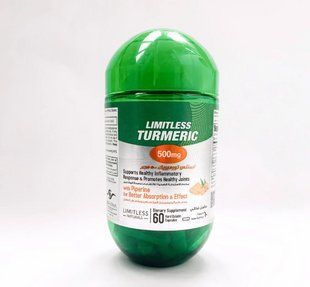 Limitless turmeric 500 mg лімітлес турмерик (куркума) 500 мг 60 капсул Оригінал 3046891398 фото