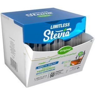 Limitless Stevia Original Лімітлес Стевія 50 пакетиків Єгипет Оригінал 3046915108 фото