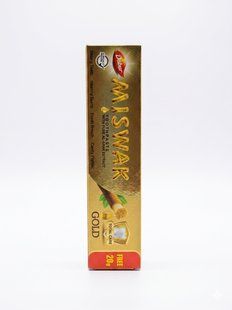 Зубна паста мисвак miswak ГОЛД GOLD 120 грамів + 20 грамів = 140 грамів Єгипет Новинка 2026! 3019393097 фото