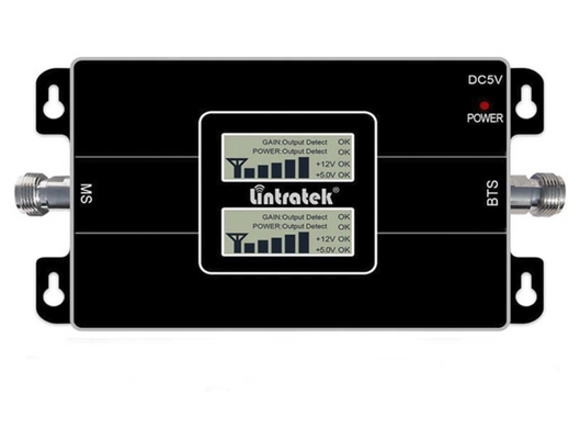 Репітер Lintratek KW17L-GD підсилювач сигналу GSM та 4G (900 та 1800 МГц) LTE Чорний