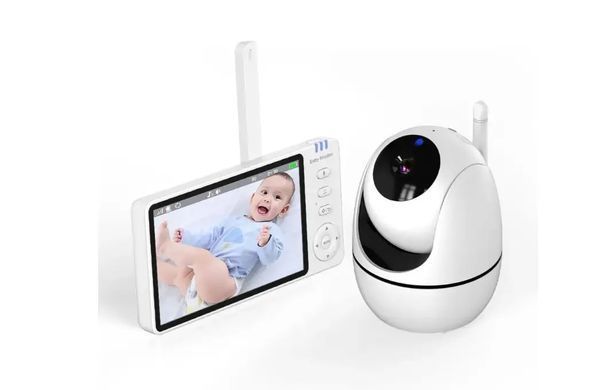 Видеоняня беспроводная поворотная Baby Monitor ABM501 (5 дюймов 410940158976 фото