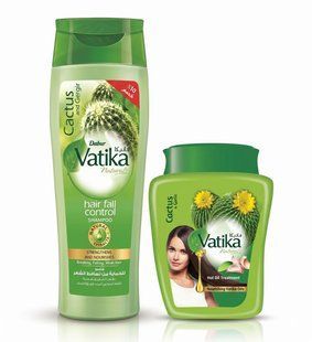 Комплекс проти випадіння та ламкості волосся Dabur Vatika Naturals з кактусом (шампунь 360 мл + маска 225 мл), Єгипет 3053683705 фото