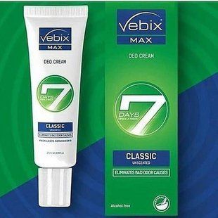 Дезодорант VEBIX Deo Cream Max 7 Classic Days Египет 25 мл 1382462015 фото