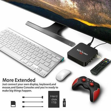 TV-Приставка MXQ Pro + 4 GB/32 GB S905X (Android Smart TV Box) 1737713915 фото